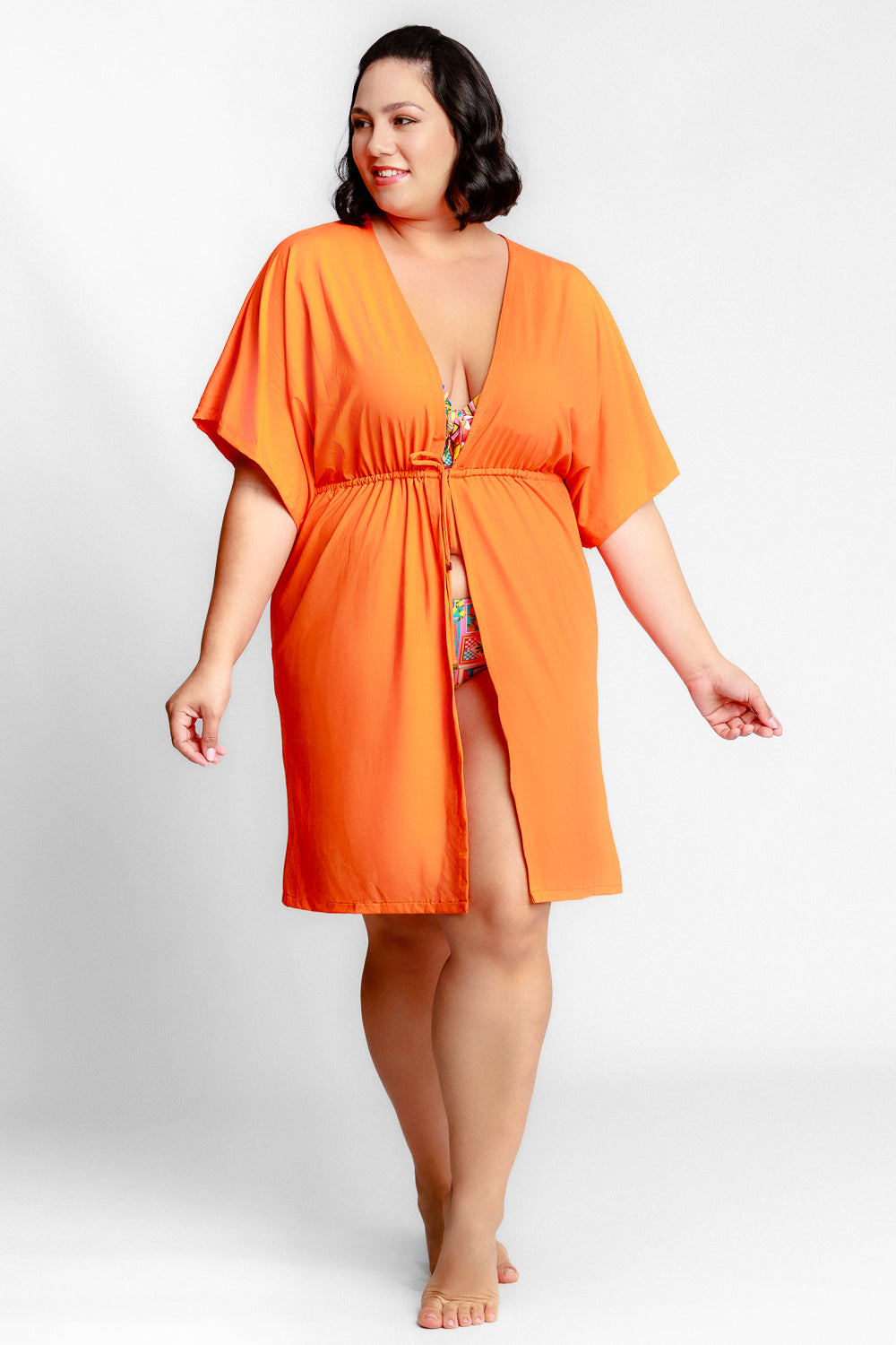 Saída de Praia Plus Kimono Lovvare