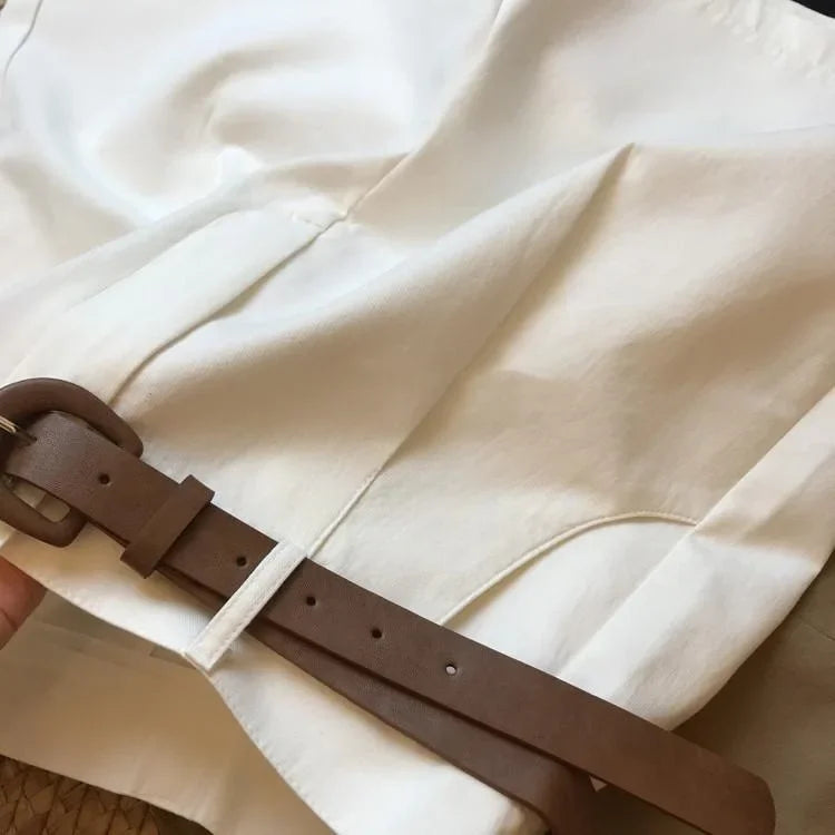 Shorts Feminino algodão de perna larga Monique