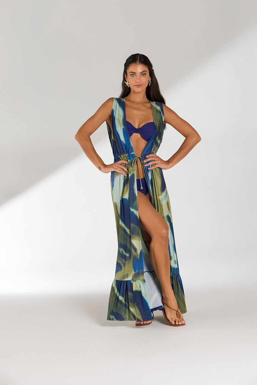Saída Kimono Mid Sem Manga