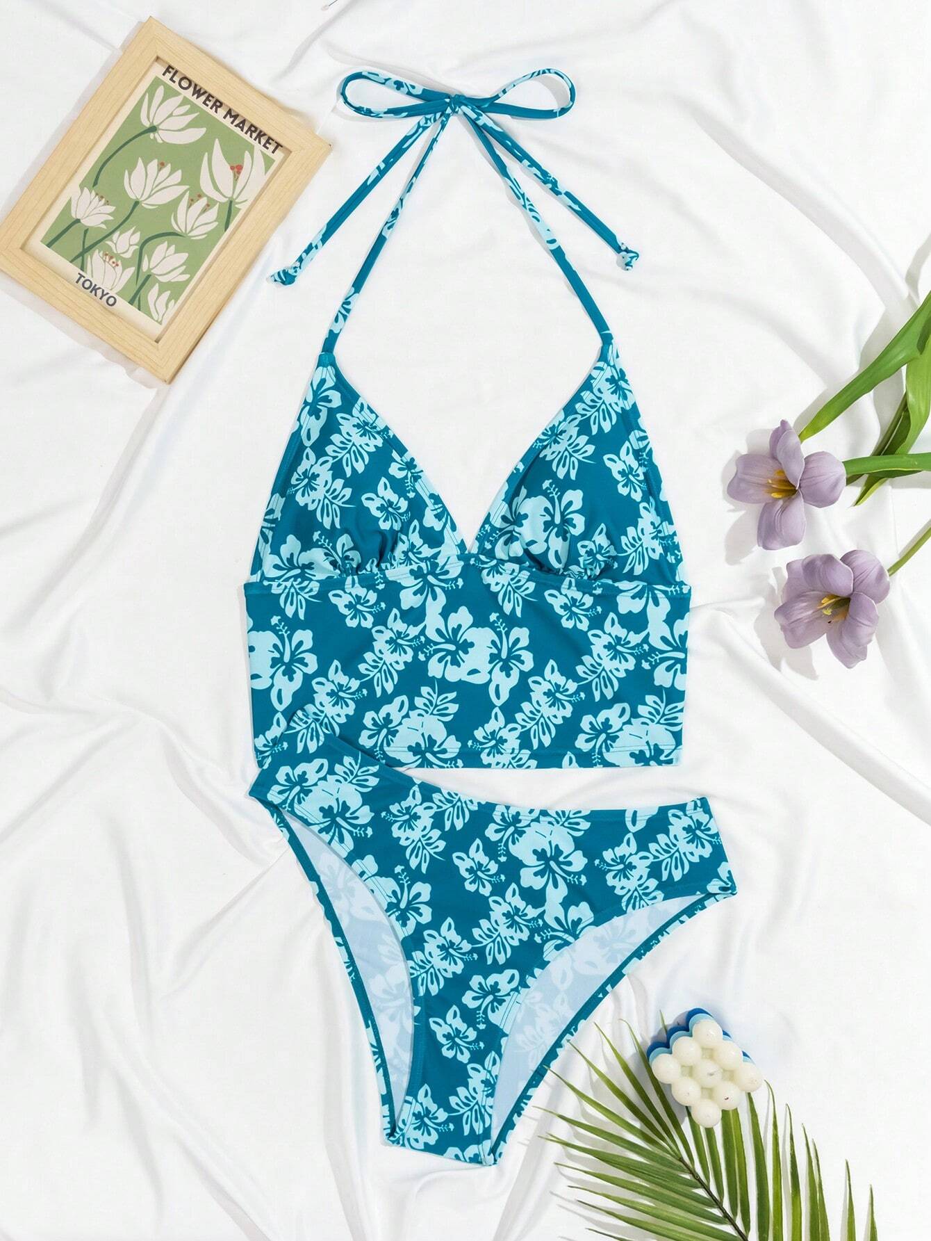 Conjunto De Biquíni Feminino com estampa Devika