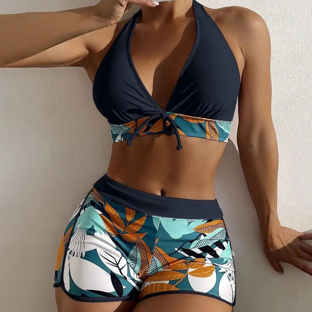 Tankini Feminino com estampa e detalhe frontal Juliana